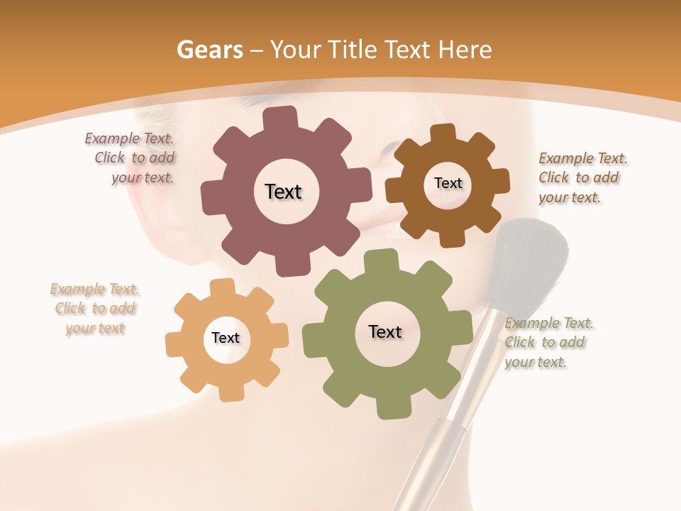 Wellbeing Touch Woman PowerPoint Template