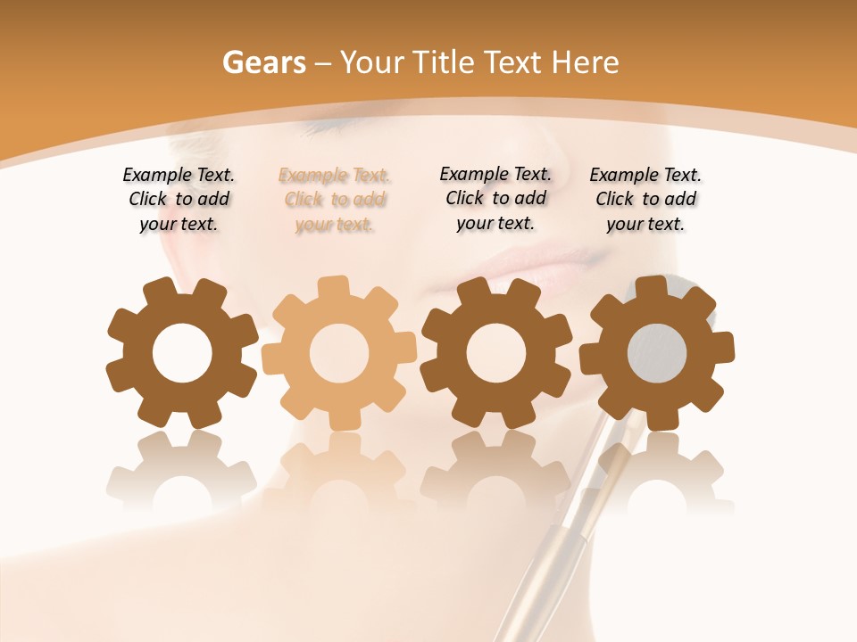 Wellbeing Touch Woman PowerPoint Template