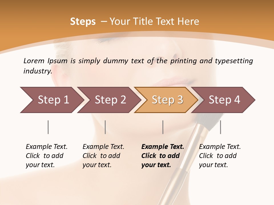 Wellbeing Touch Woman PowerPoint Template