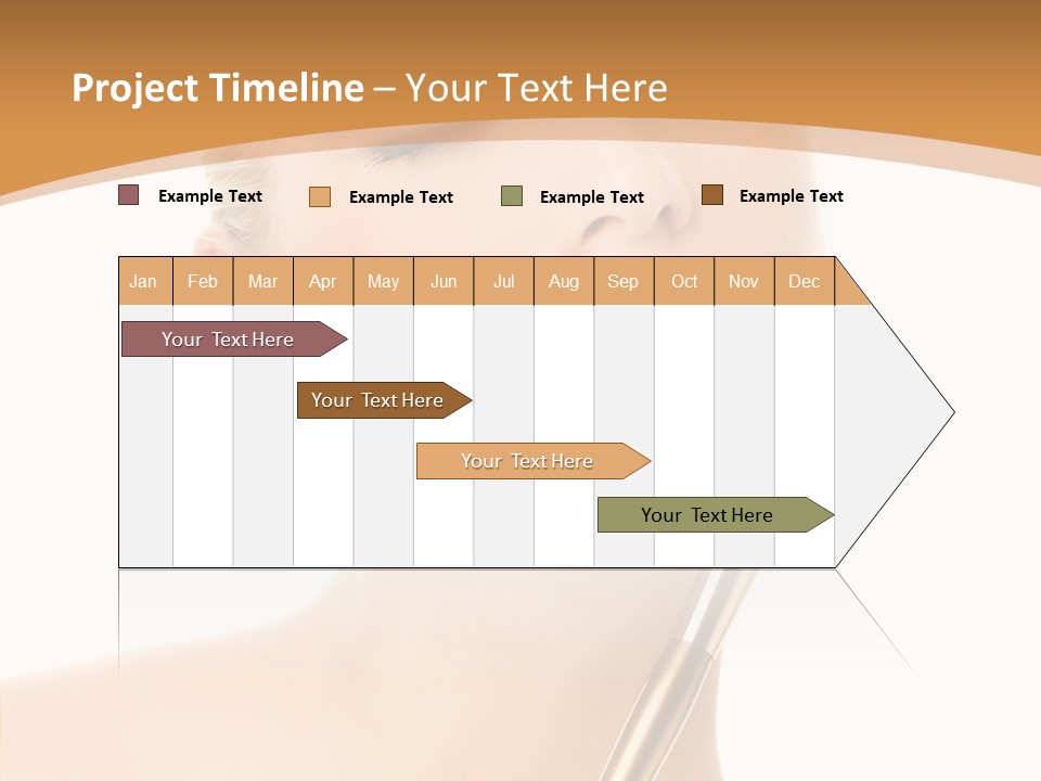 Wellbeing Touch Woman PowerPoint Template