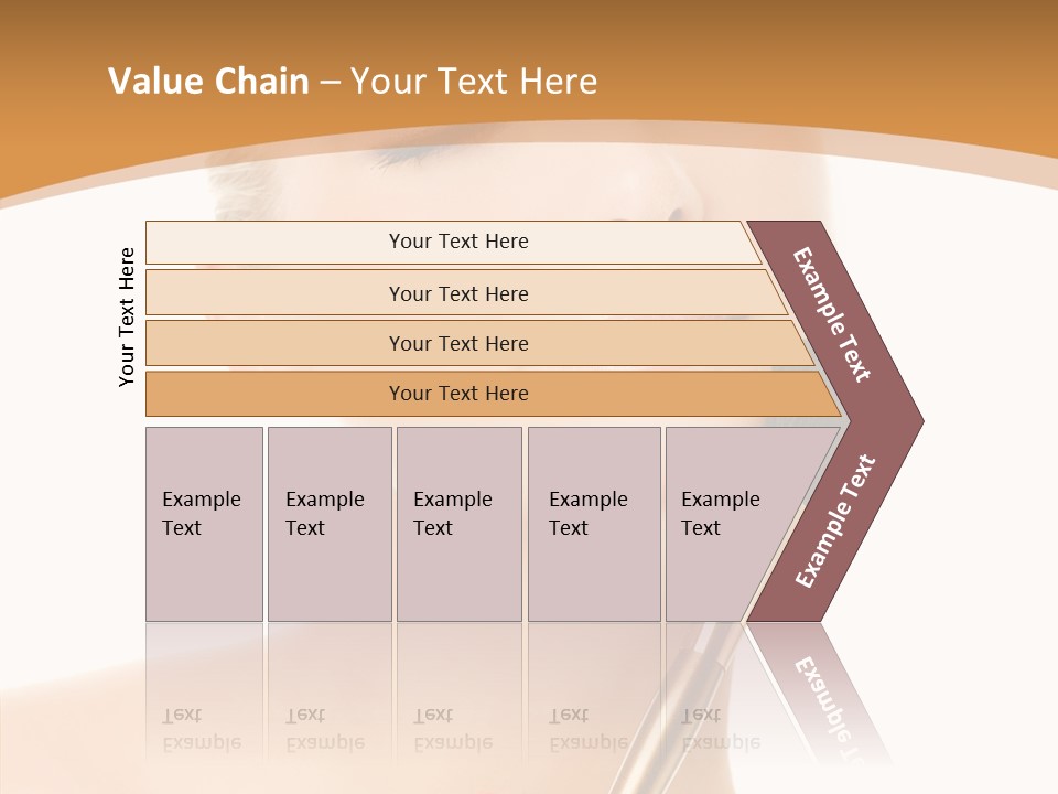 Wellbeing Touch Woman PowerPoint Template