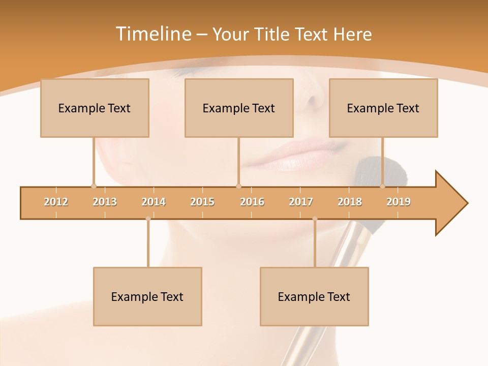 Wellbeing Touch Woman PowerPoint Template