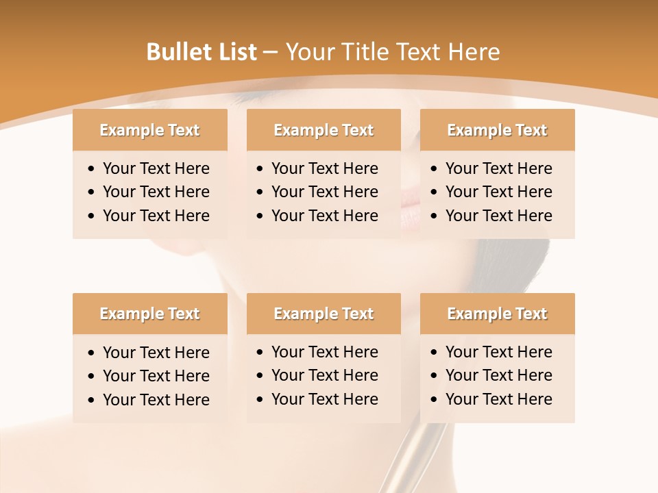 Wellbeing Touch Woman PowerPoint Template