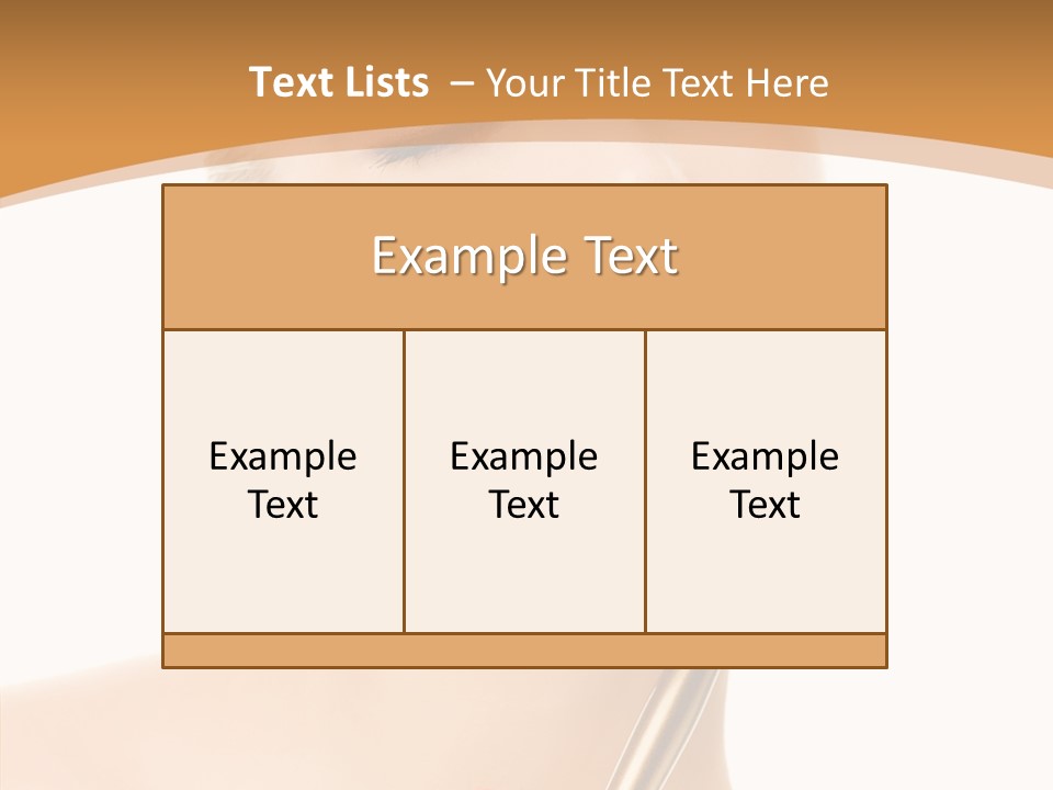 Wellbeing Touch Woman PowerPoint Template
