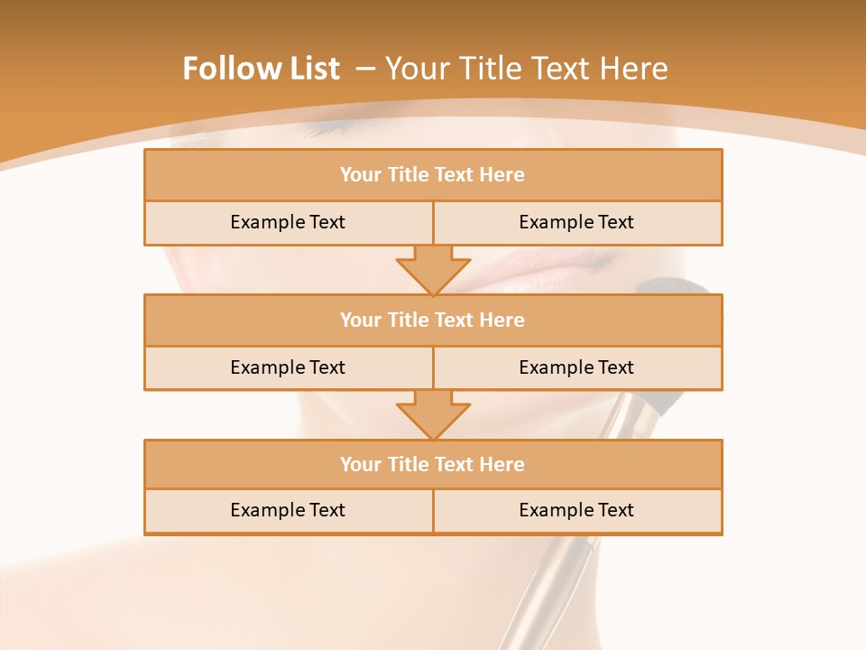 Wellbeing Touch Woman PowerPoint Template