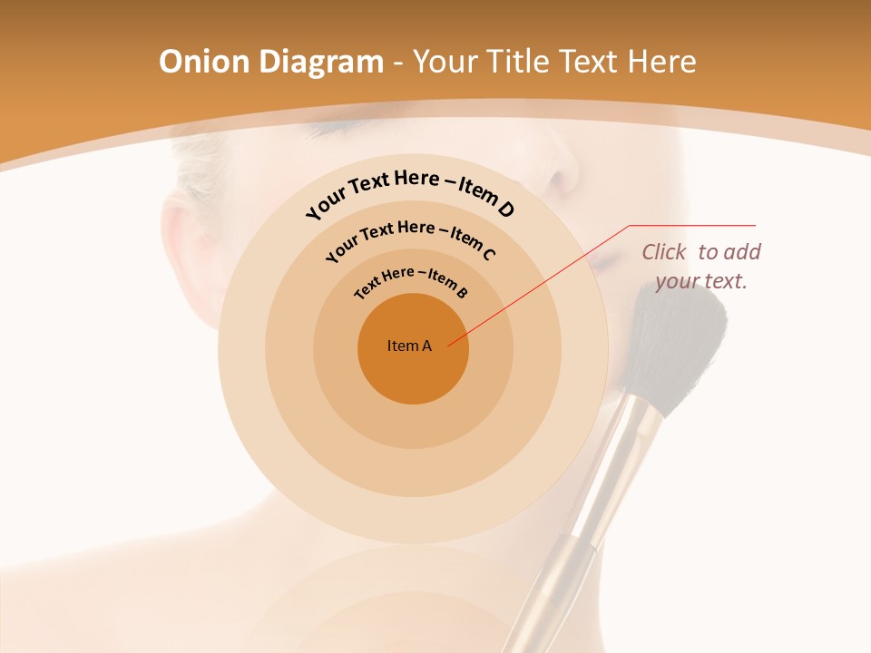 Wellbeing Touch Woman PowerPoint Template