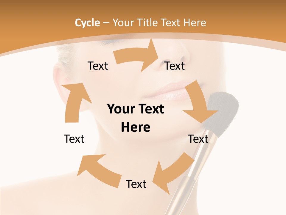 Wellbeing Touch Woman PowerPoint Template