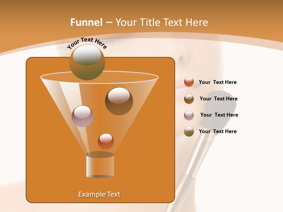 Wellbeing Touch Woman PowerPoint Template