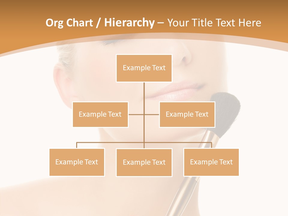 Wellbeing Touch Woman PowerPoint Template