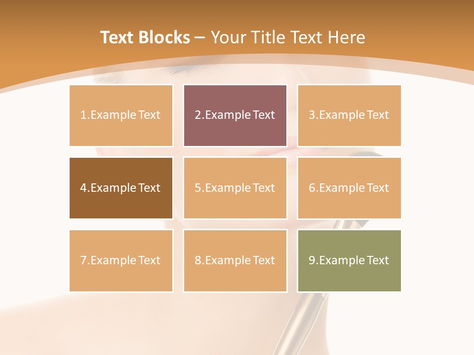 Wellbeing Touch Woman PowerPoint Template