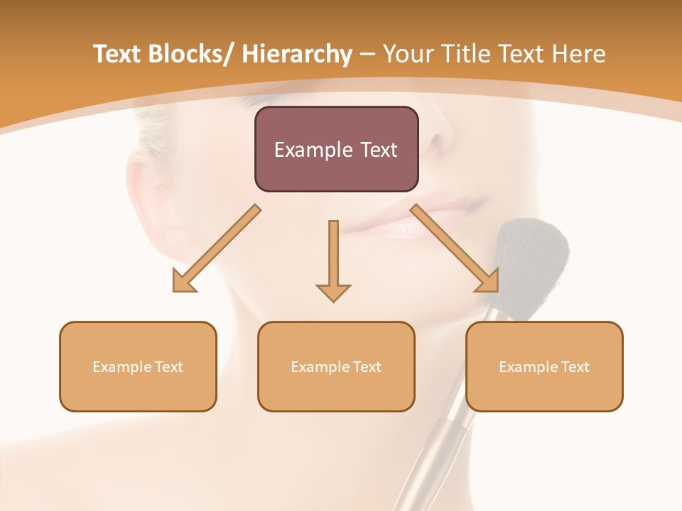 Wellbeing Touch Woman PowerPoint Template