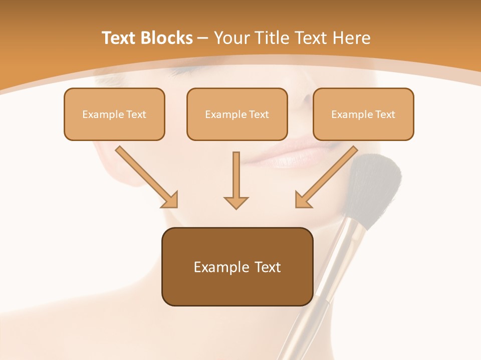 Wellbeing Touch Woman PowerPoint Template