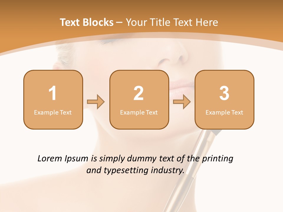 Wellbeing Touch Woman PowerPoint Template