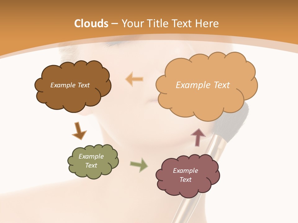 Wellbeing Touch Woman PowerPoint Template