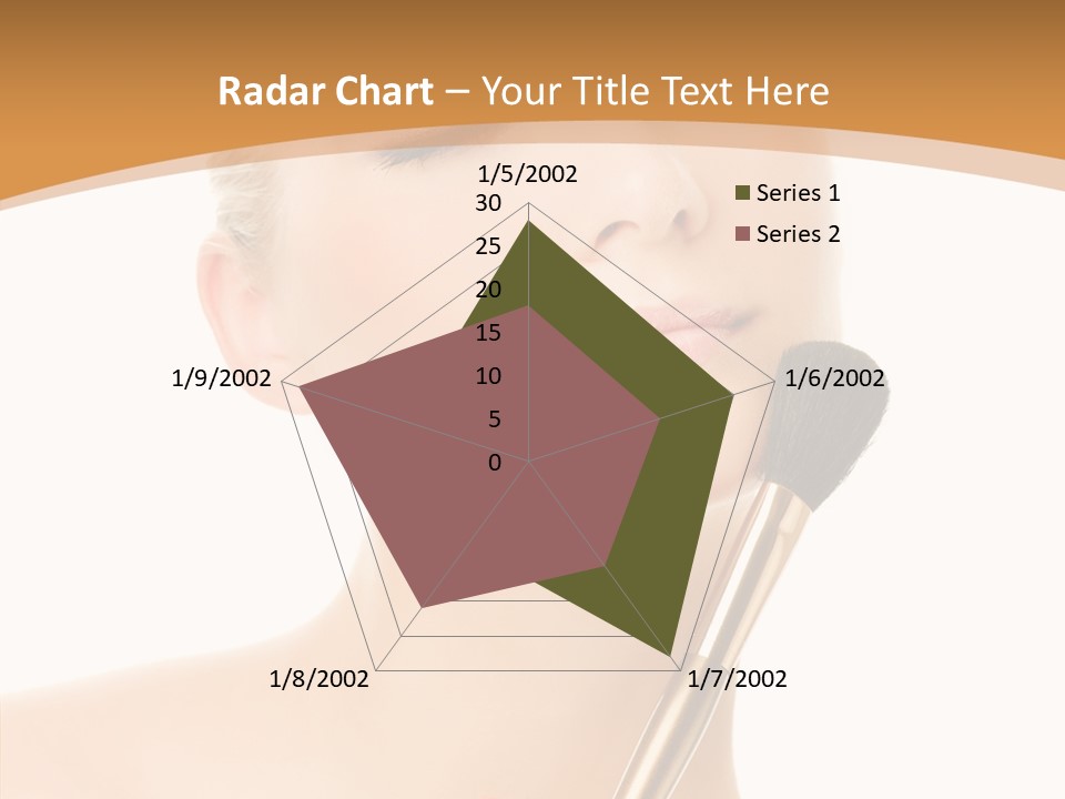 Wellbeing Touch Woman PowerPoint Template