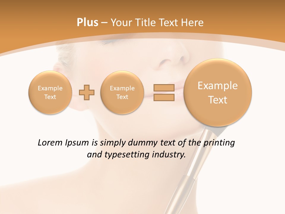 Wellbeing Touch Woman PowerPoint Template