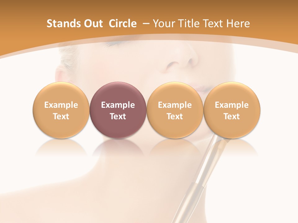 Wellbeing Touch Woman PowerPoint Template