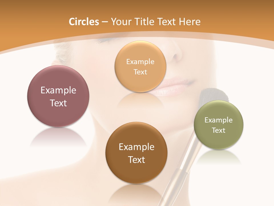 Wellbeing Touch Woman PowerPoint Template