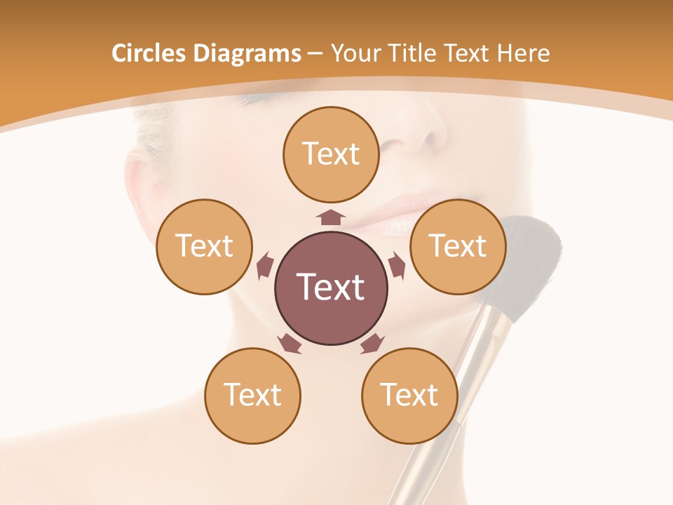 Wellbeing Touch Woman PowerPoint Template