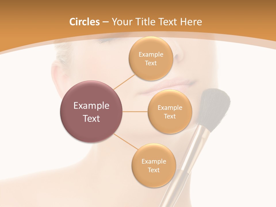 Wellbeing Touch Woman PowerPoint Template