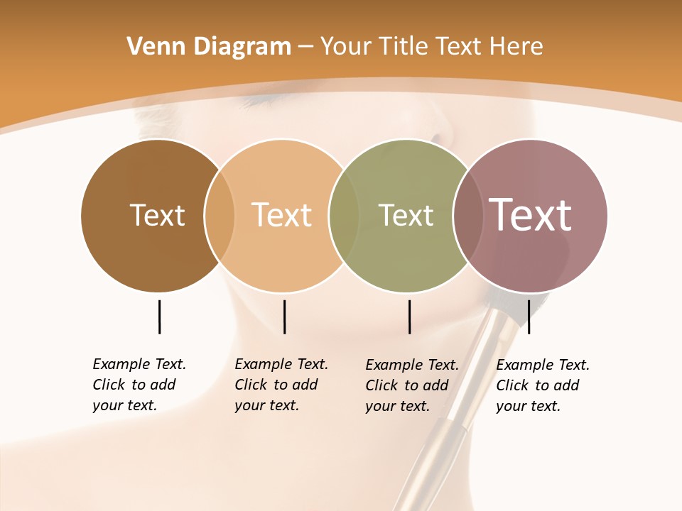 Wellbeing Touch Woman PowerPoint Template