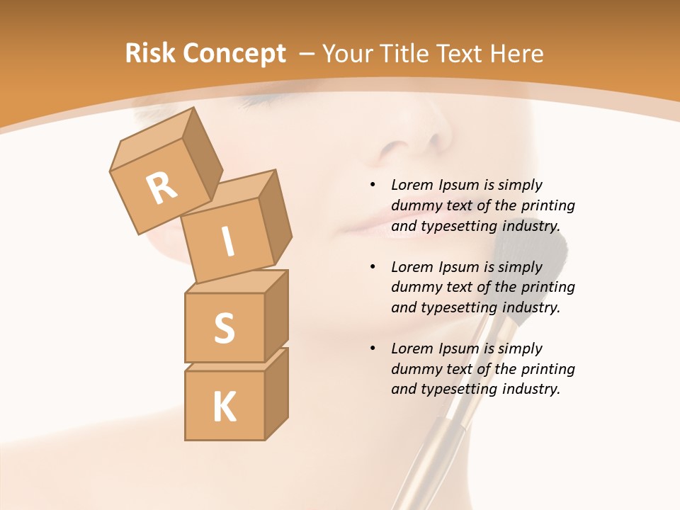 Wellbeing Touch Woman PowerPoint Template