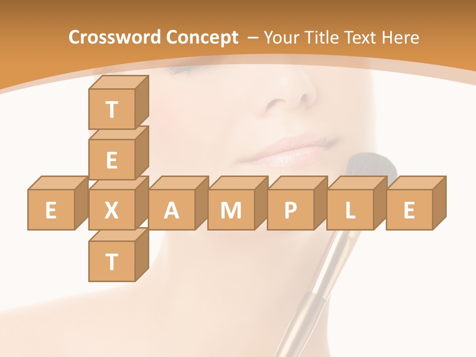 Wellbeing Touch Woman PowerPoint Template