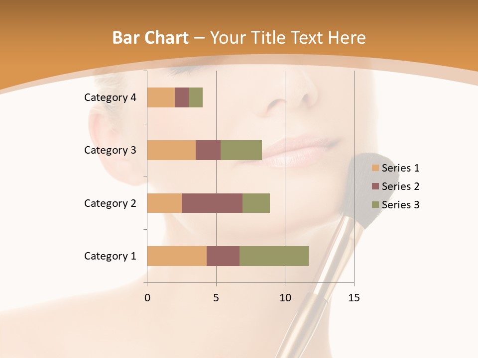 Wellbeing Touch Woman PowerPoint Template