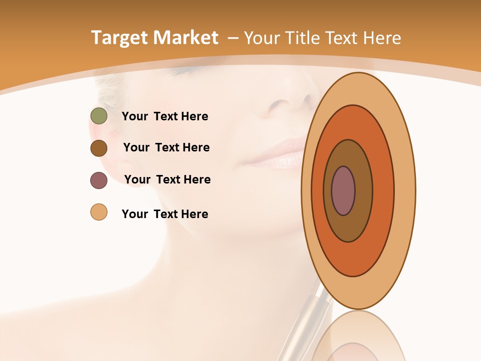 Wellbeing Touch Woman PowerPoint Template