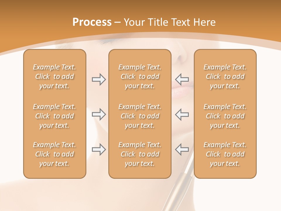 Wellbeing Touch Woman PowerPoint Template