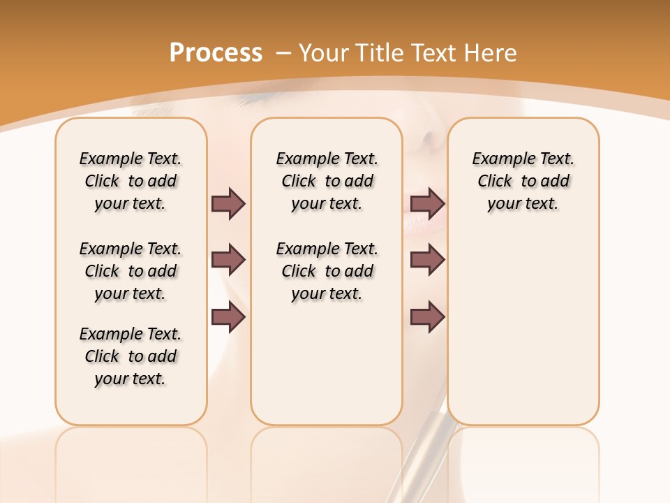 Wellbeing Touch Woman PowerPoint Template
