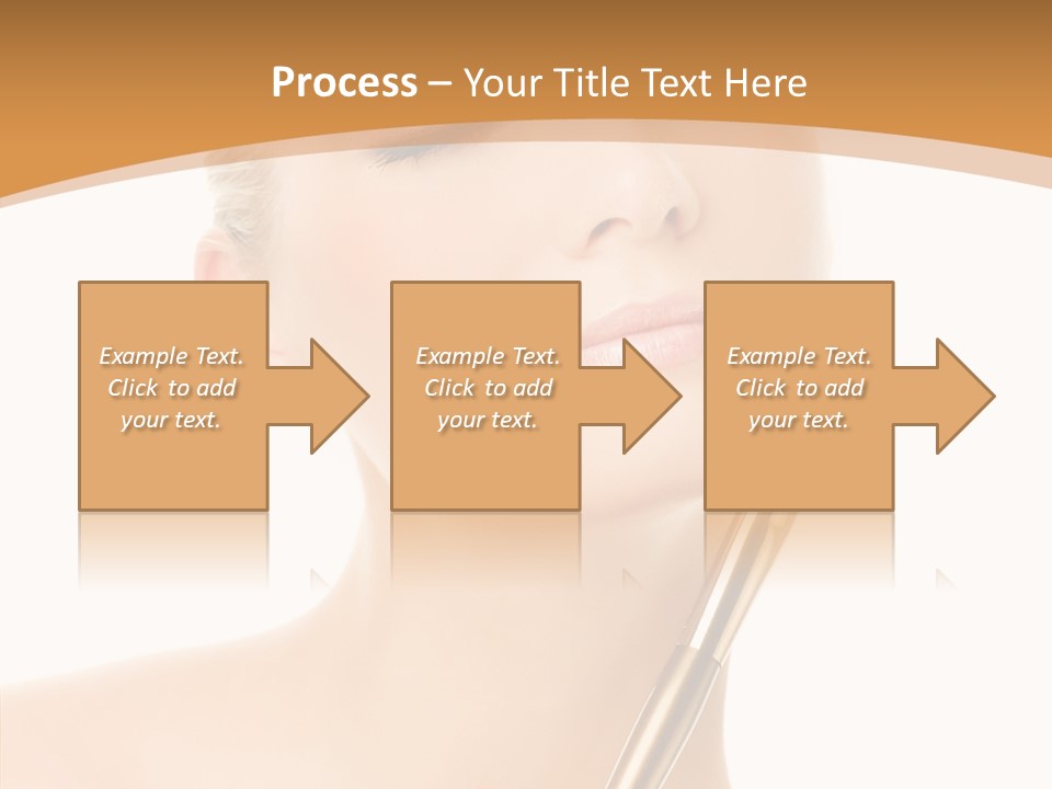 Wellbeing Touch Woman PowerPoint Template