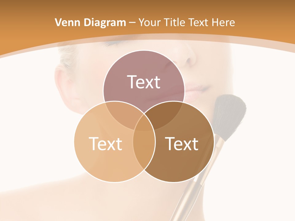 Wellbeing Touch Woman PowerPoint Template