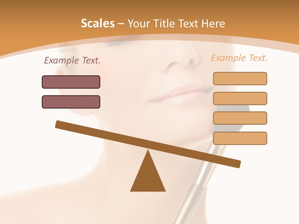 Wellbeing Touch Woman PowerPoint Template