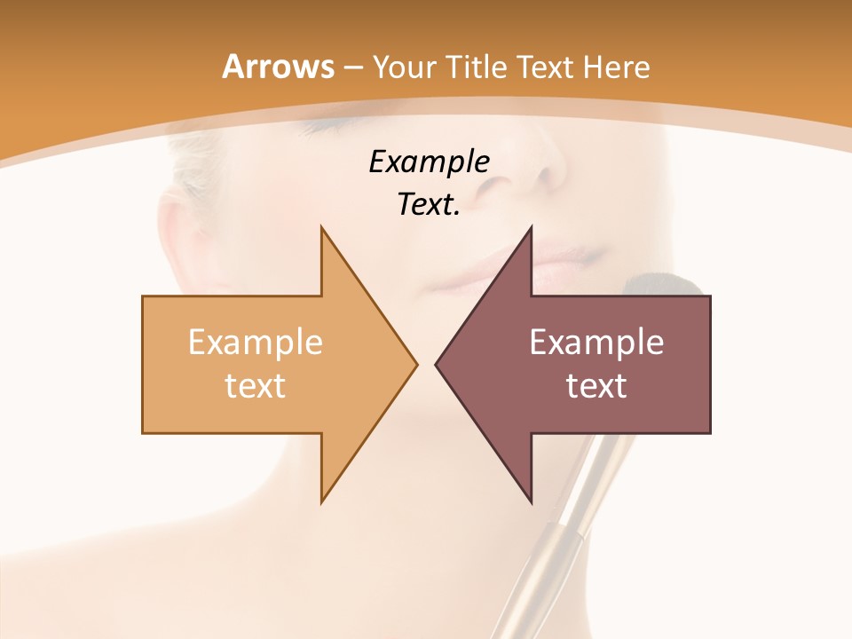 Wellbeing Touch Woman PowerPoint Template