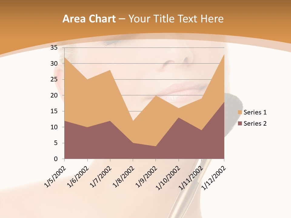 Wellbeing Touch Woman PowerPoint Template