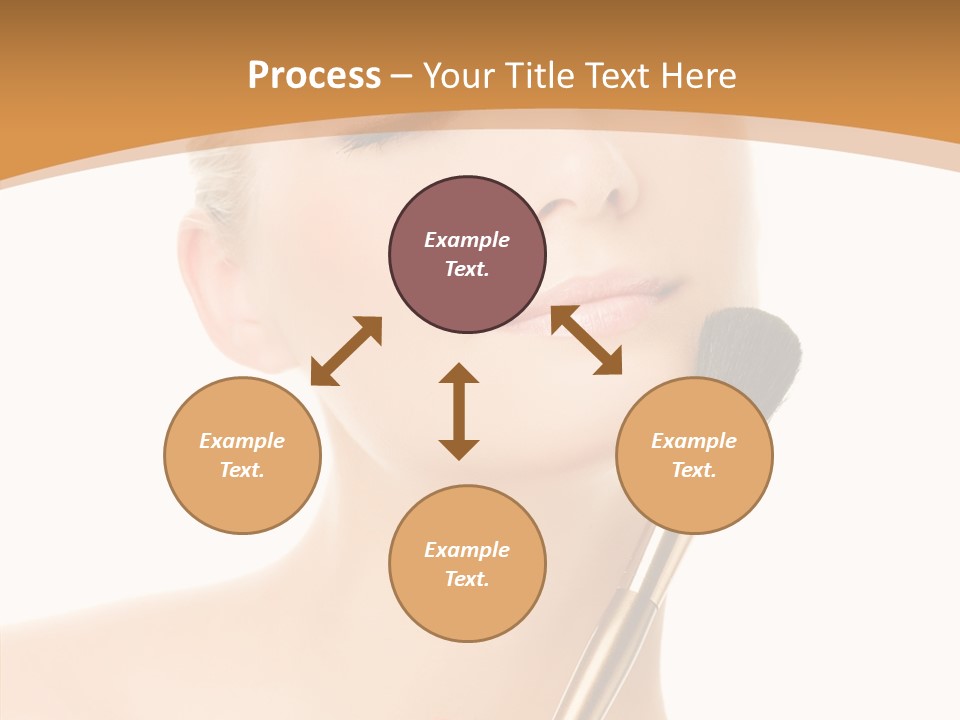 Wellbeing Touch Woman PowerPoint Template