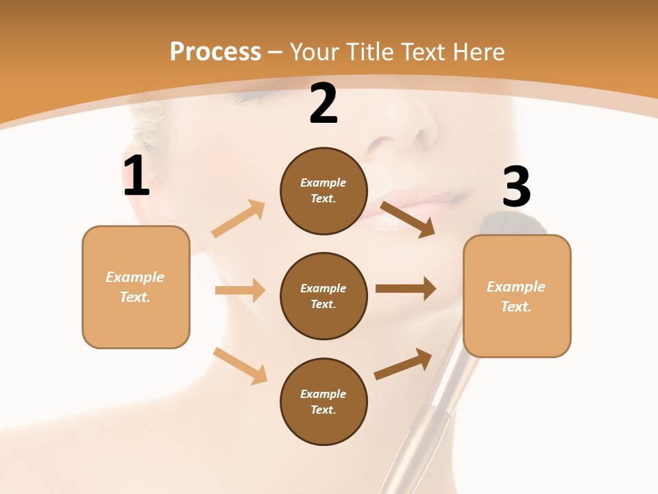 Wellbeing Touch Woman PowerPoint Template