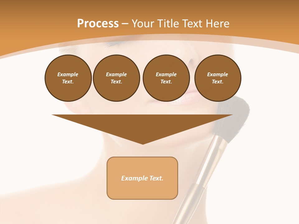 Wellbeing Touch Woman PowerPoint Template