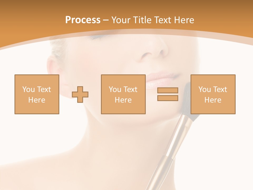 Wellbeing Touch Woman PowerPoint Template