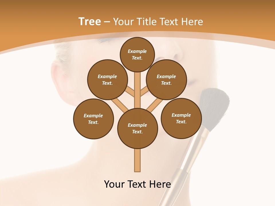 Wellbeing Touch Woman PowerPoint Template