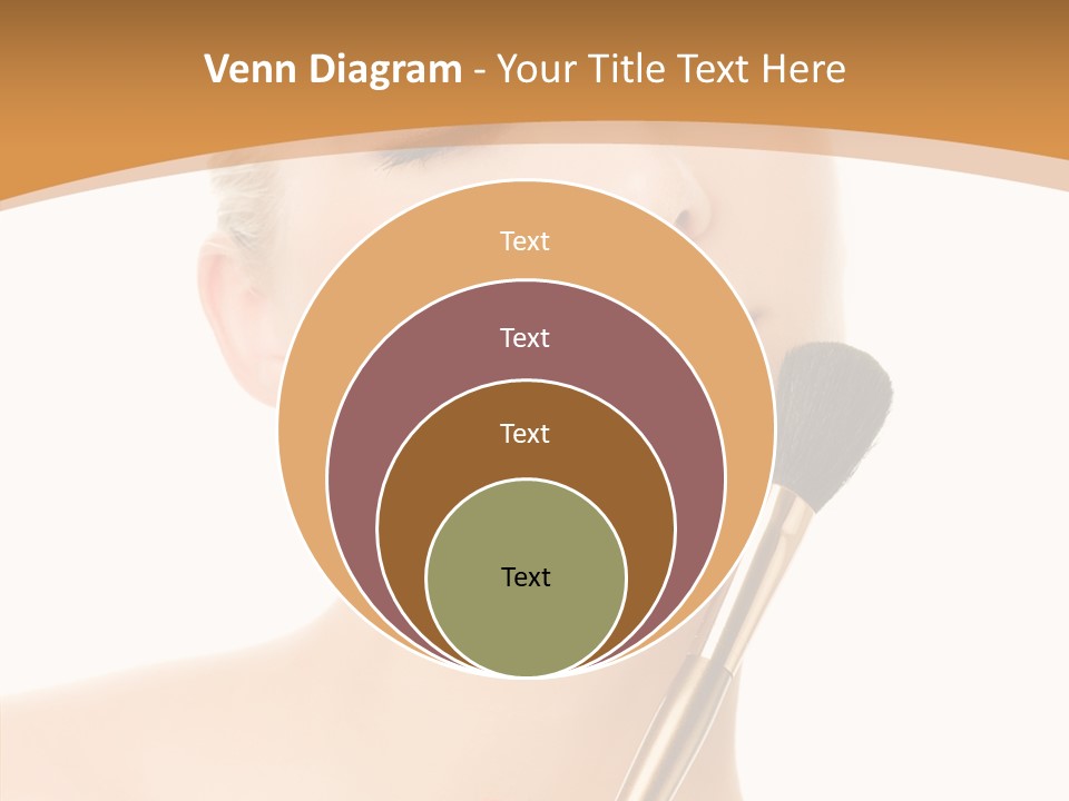 Wellbeing Touch Woman PowerPoint Template