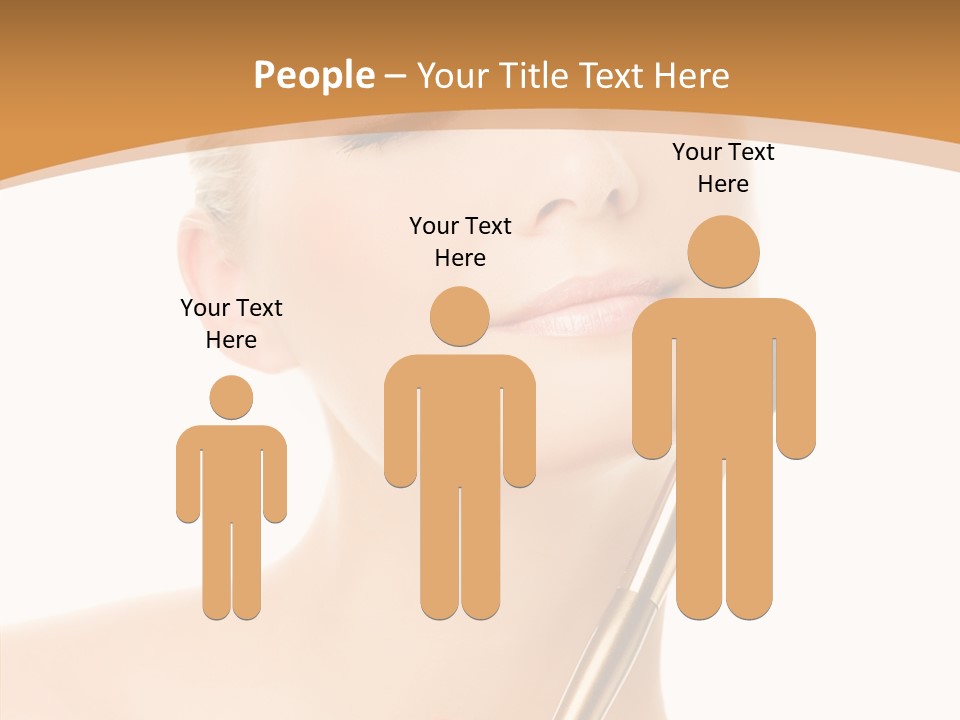 Wellbeing Touch Woman PowerPoint Template