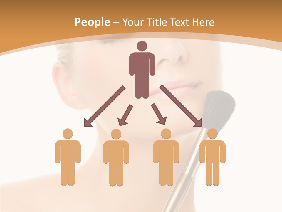 Wellbeing Touch Woman PowerPoint Template