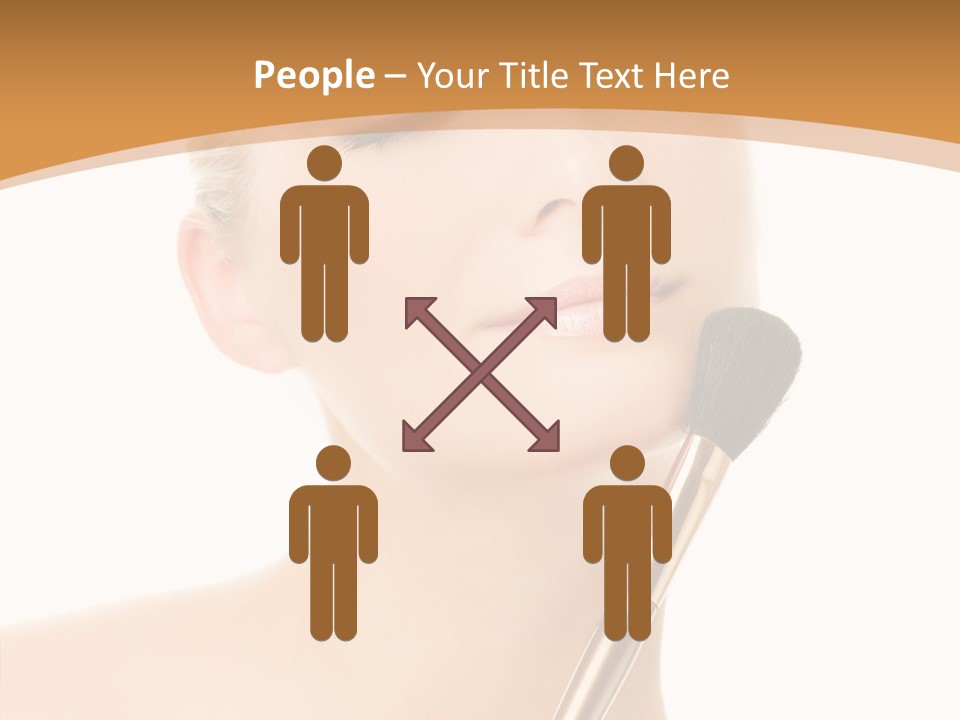 Wellbeing Touch Woman PowerPoint Template