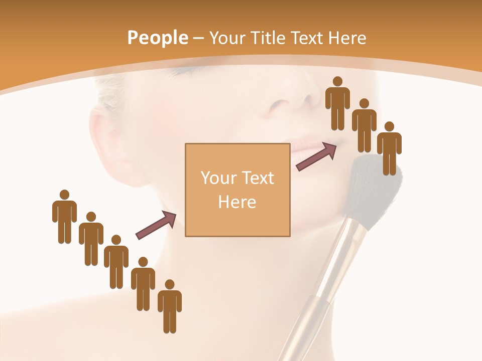 Wellbeing Touch Woman PowerPoint Template