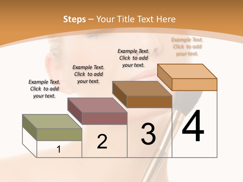 Wellbeing Touch Woman PowerPoint Template