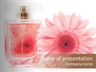 Care Scent Glass PowerPoint Template