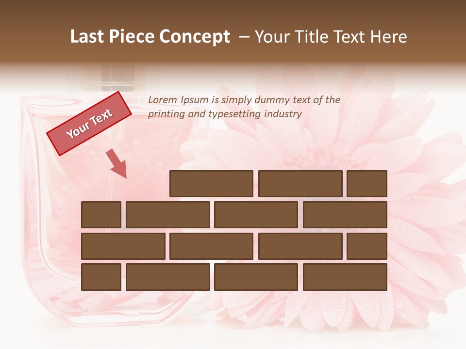Care Scent Glass PowerPoint Template