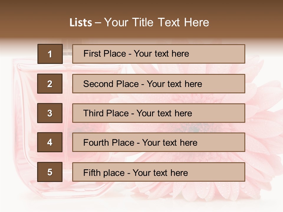 Care Scent Glass PowerPoint Template